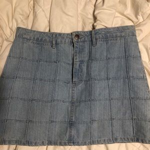 Mini denim skirt